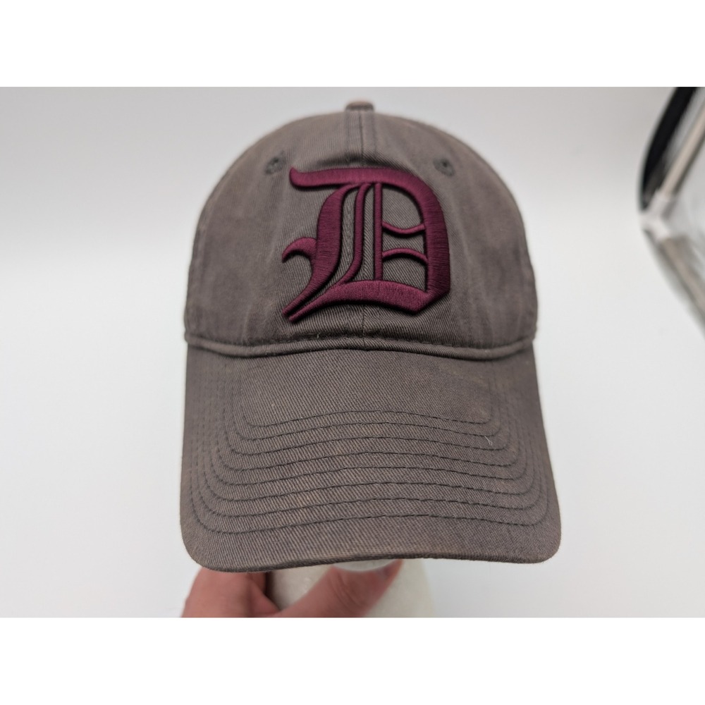 Champion De Smet Jesuit AMDG Baseball Cap Hat Gray Burgundy Adjustable Strapback